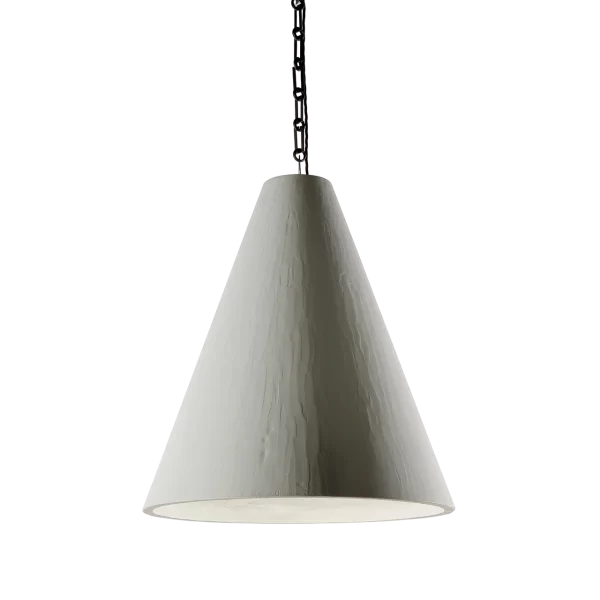 Plaster Cone Hanging Light by Rose Uniacke