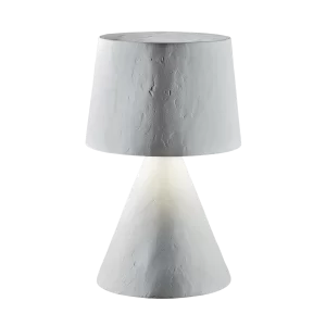 Plaster Cone Table Light by Rose Uniacke