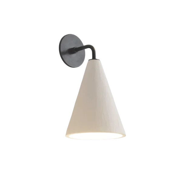 Plaster Cone Wall Light by Rose Uniacke