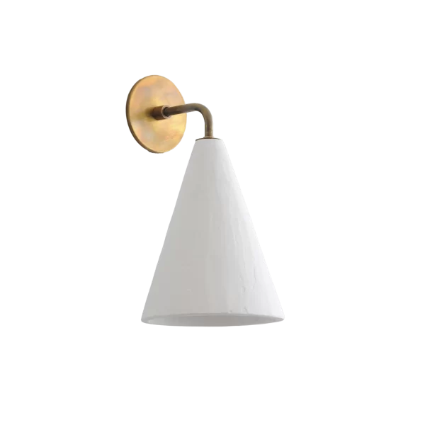 Plaster Cone Wall Light by Rose Uniacke