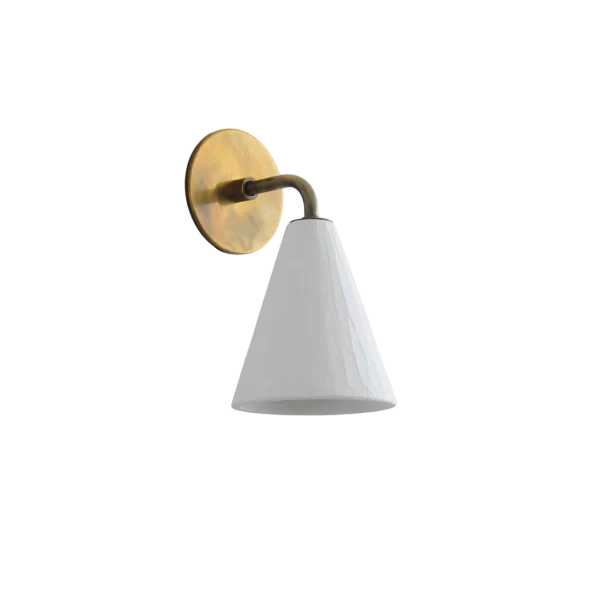 Plaster Cone Wall Light by Rose Uniacke