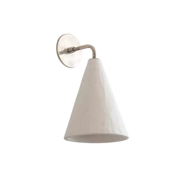 Plaster Cone Wall Light by Rose Uniacke