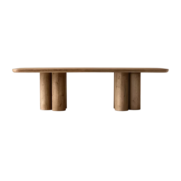 Oslo Cylinder Rectangular Dining Table by RH