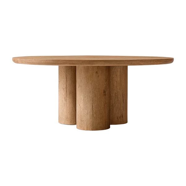 Oslo Cylinder Round Dining Table by RH