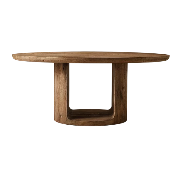 Oslo Open Round Dining Table by RH