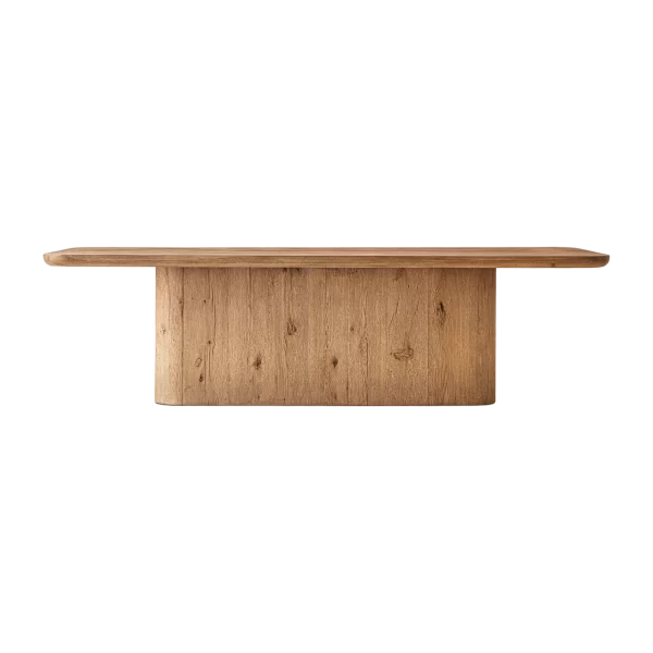 Oslo Pedestal Rectangular Dining Table by RH