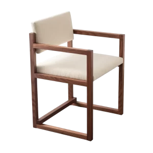 SQ Dining Armchair Upholstered by David Gaynor Design 01