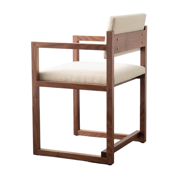 SQ Dining Armchair Upholstered by David Gaynor Design 01