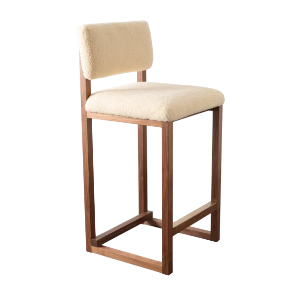 SQ Stool Upholstered by David Gaynor Design