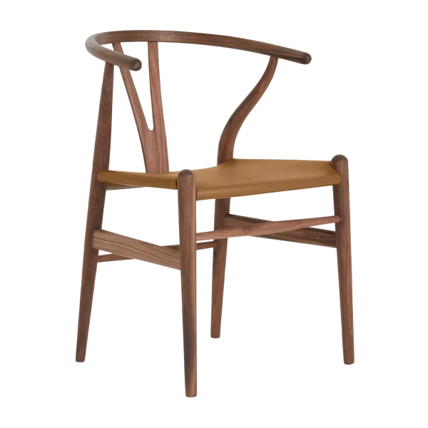 Wishbone Chair with Leather Seat