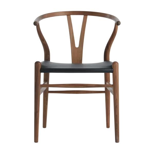 Wishbone Chair with Leather Seat