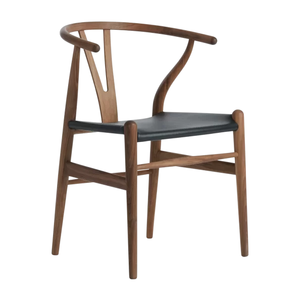 Wishbone Chair with Leather Seat