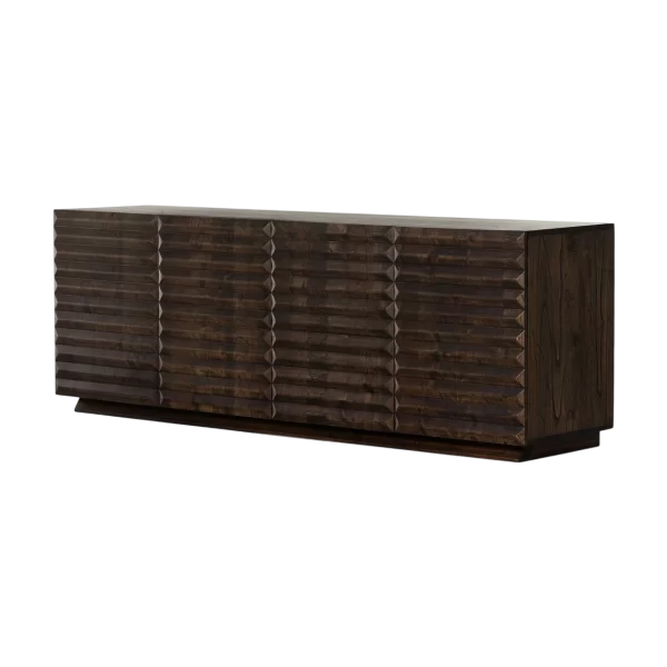 Ridged Doors Media Console