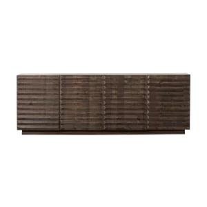 Ridged Doors Media Console