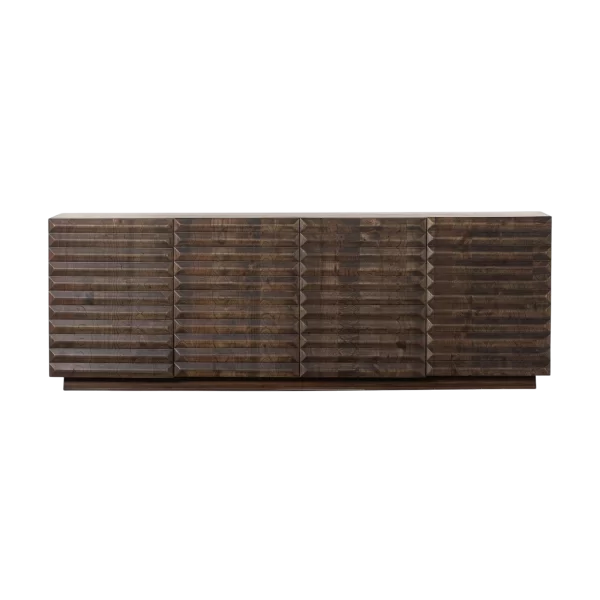 Ridged Doors Media Console