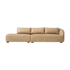 Aviana Leather Bumper Sofa