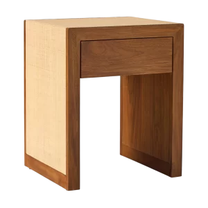 Baldwin Raffia Storage Side Table