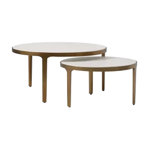 Elwell Round Marble Coffee Table