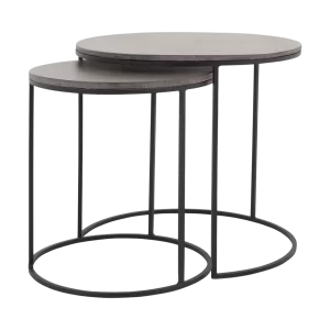 Lavastone Round Nesting Side Tables