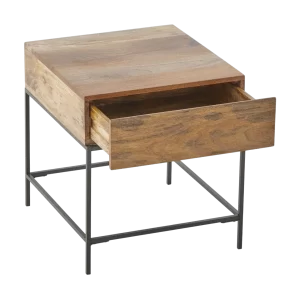 Industrial Storage Side Table