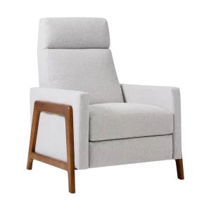 Spencer Wood-Framed Upholstered Recliner