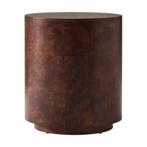 Volume Round Burl Side Table